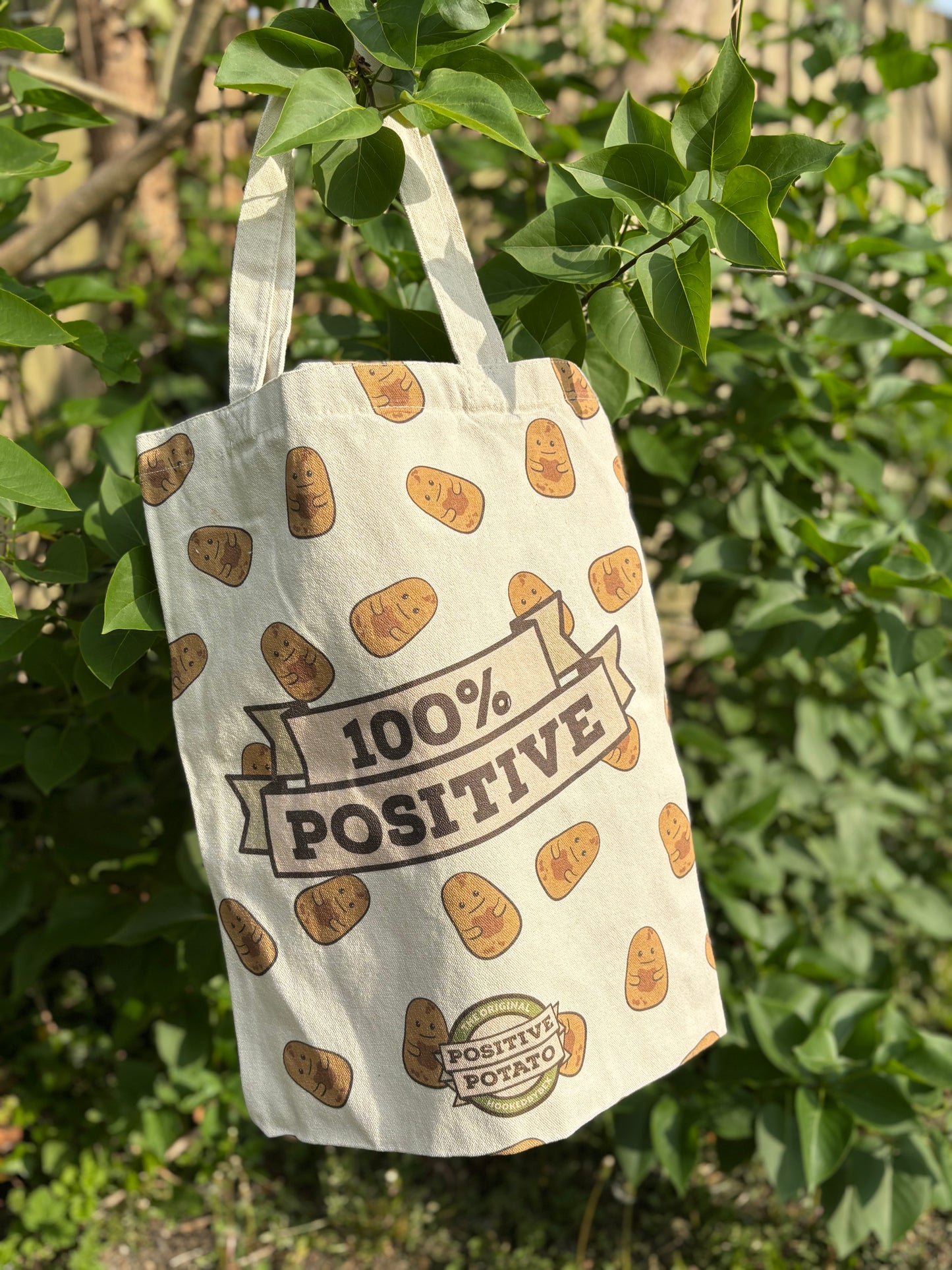 Original Positive Potato standard size tote bag