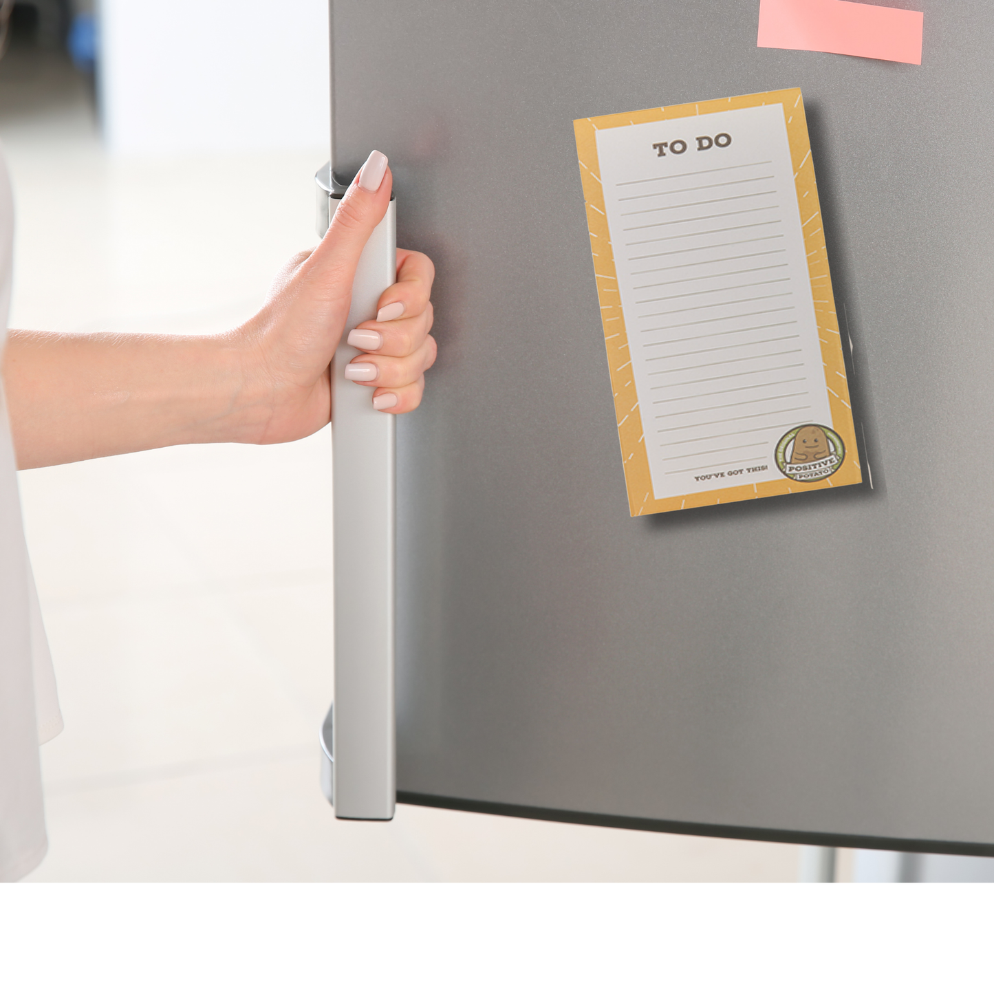 Positive Potato magnetic memo pad