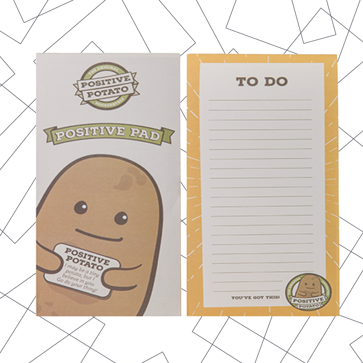 Positive Potato magnetic memo pad