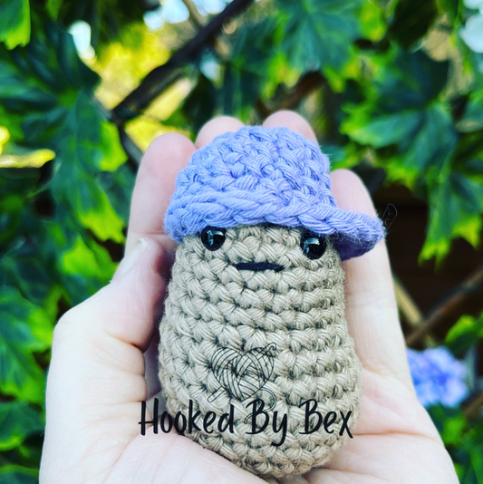 Baseball caps for our handmade desk buddies