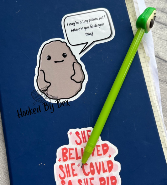 Steve the Positive Potato Sticker