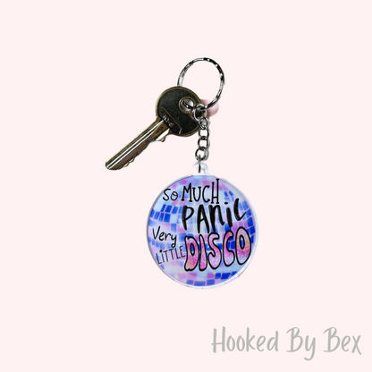 So much panic, very little disco - keyring