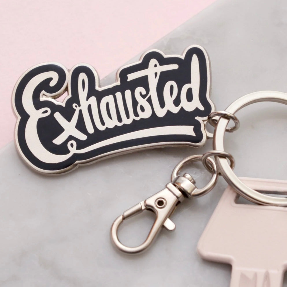 Exhausted enamel keyring