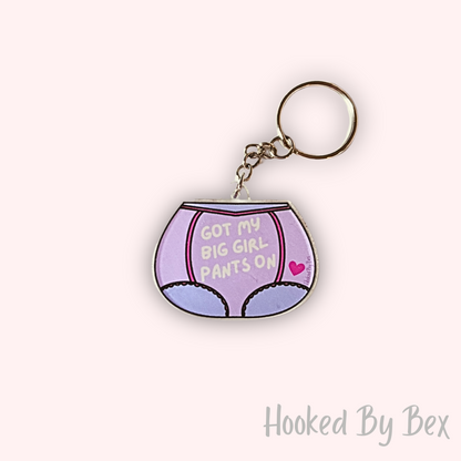 Big girl pants - acrylic keyring