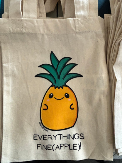 It’s Fine (Apple) - mini tote bag