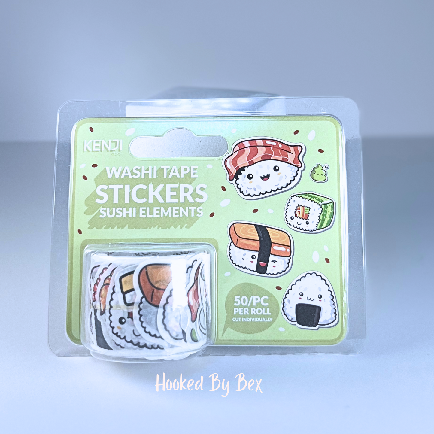 Kenji - washi tape stickers - sushi edition