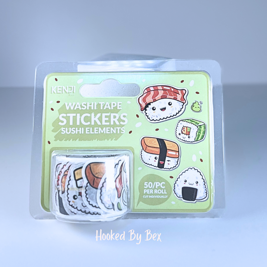 Kenji - washi tape stickers - sushi edition