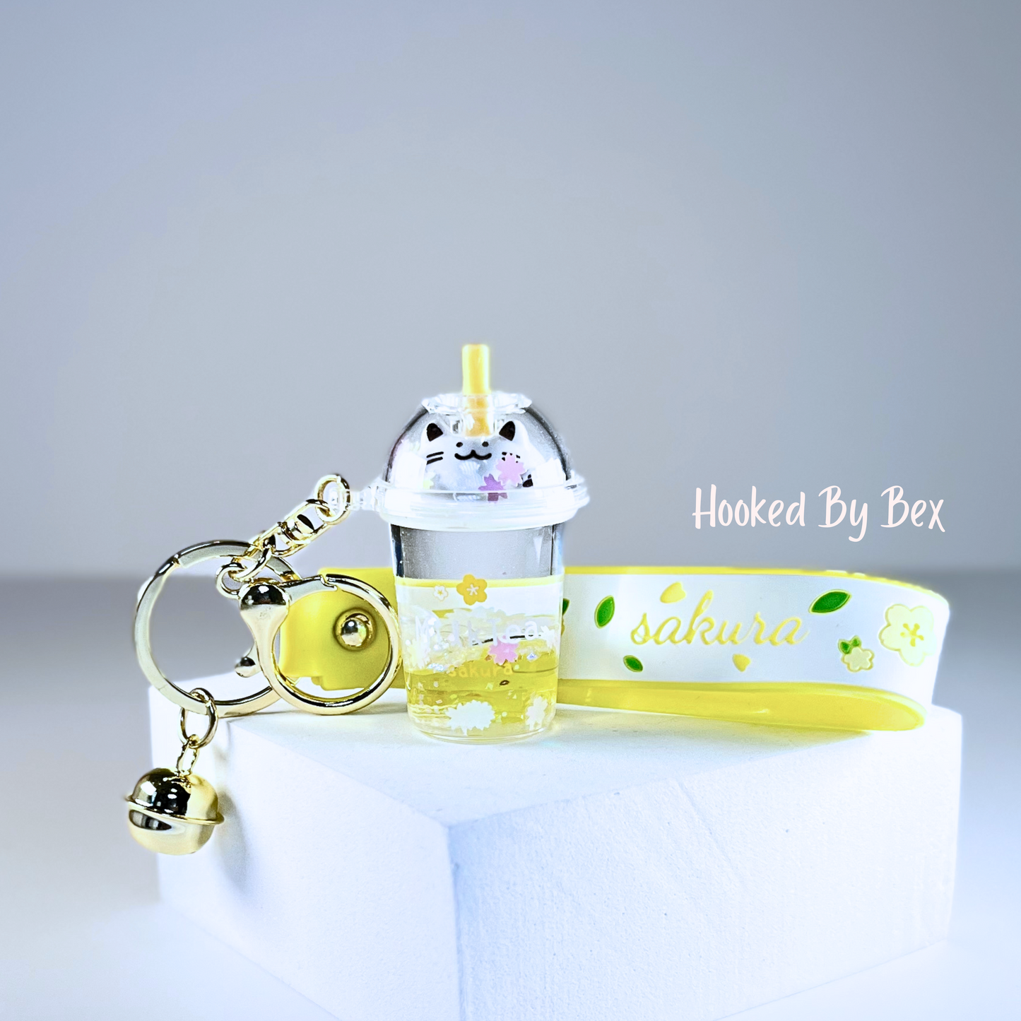 Kenji cat boba tea keyring