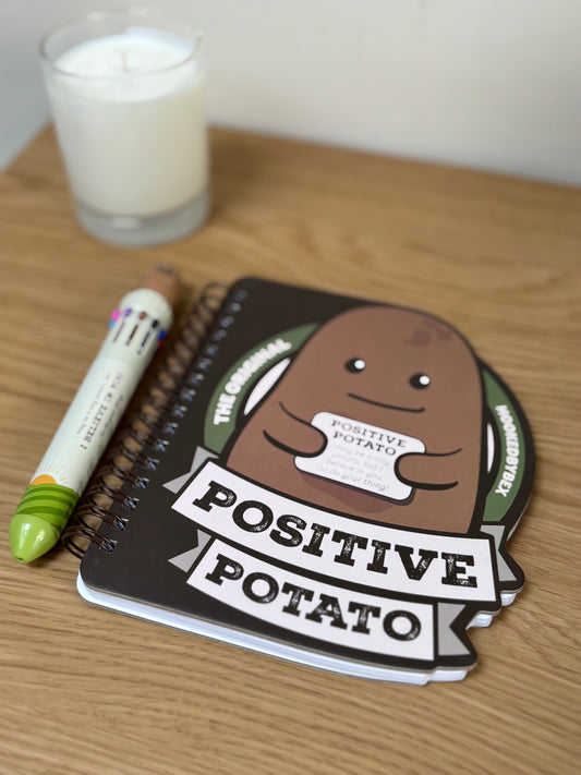 Positive Potato - potato shaped notebook