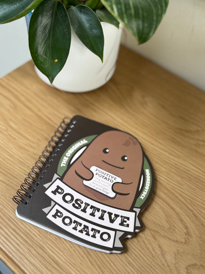 Positive Potato - potato shaped notebook