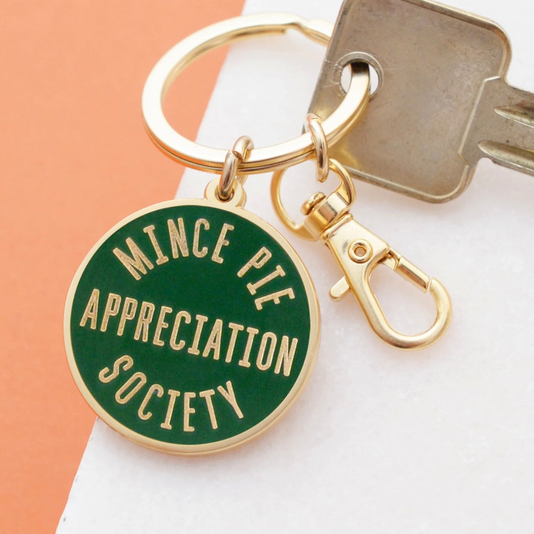 Mince Pie Appreciation Society - keyring