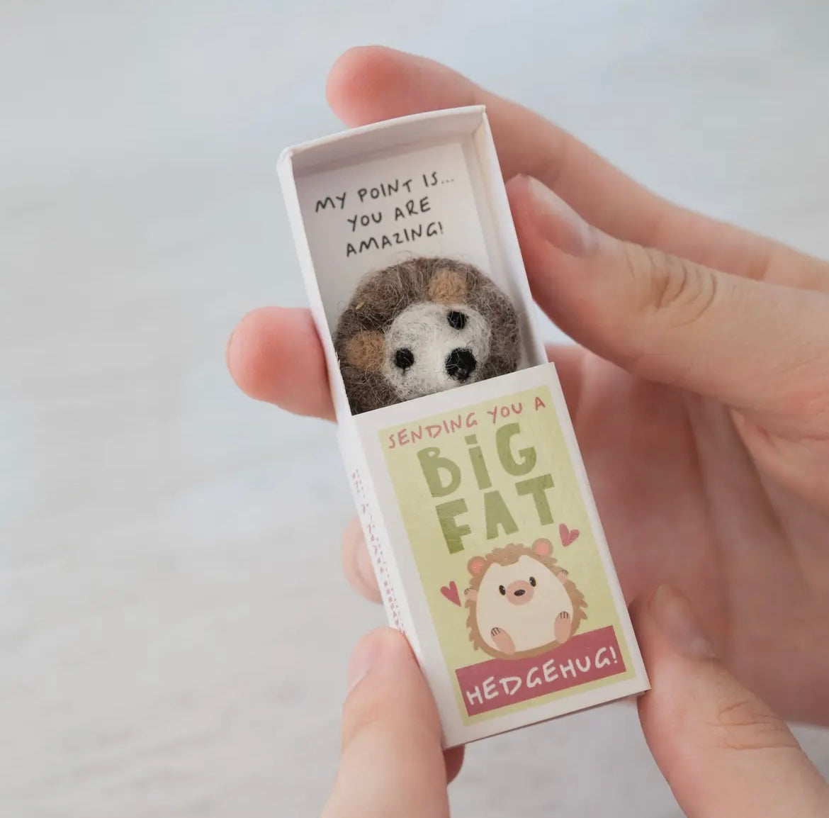 Sending You A 'Hedgehug' In A Matchbox