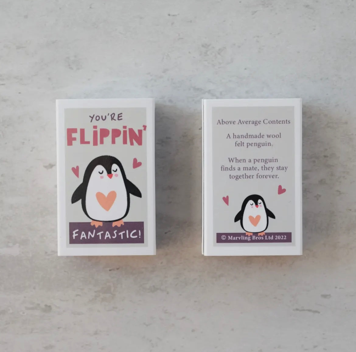 You're Flippin' Fantastic Wool Felt Penguin