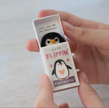 You're Flippin' Fantastic Wool Felt Penguin