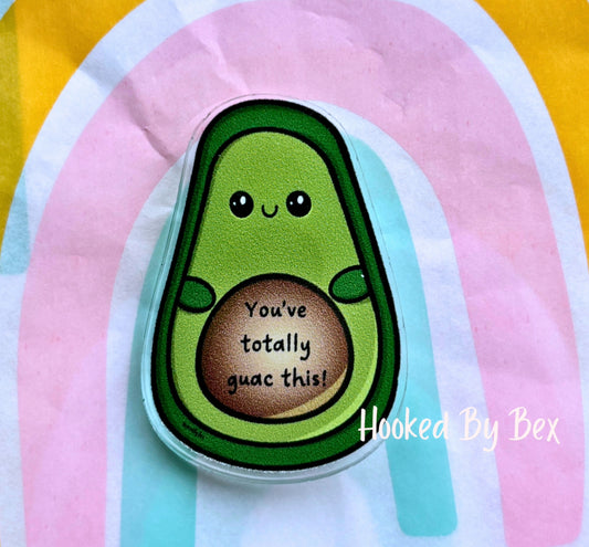 Awesome Avo acrylic pin