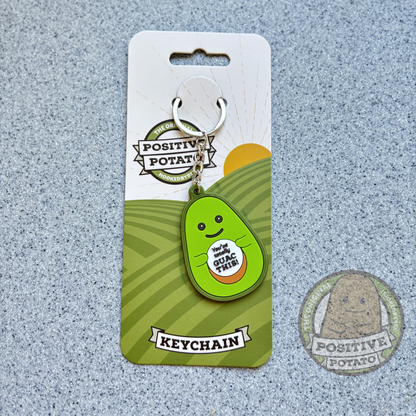 Awesome Avo 2D keychain