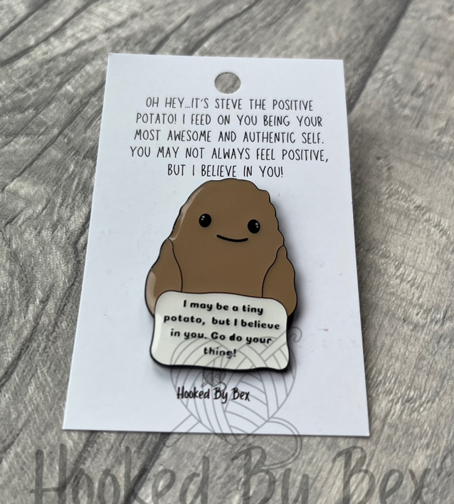 Steve the Positive Potato® Enamel Pin